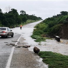 Tinga to New Langoro - first flooded section