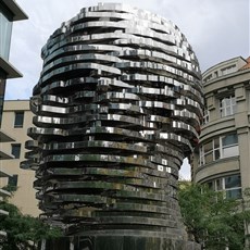 Franz Kafka Rotating Head, Prague