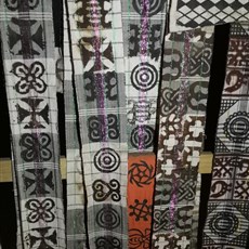 Adinkra symbols on fabric