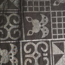 Adinkra symbols on fabric