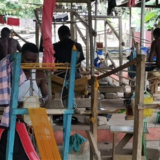 Kente cloth weavers