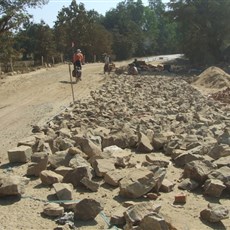 Burma - road construction