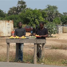 Panguila to Barra do Dande - guava stall