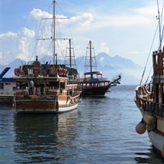 From Antalya old city harbour