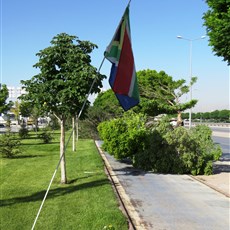 Konya cycle path after storm