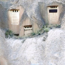 Cappadocia from the air - pigeon houses