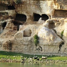 Hasankeyf and Tigris River from our motel room