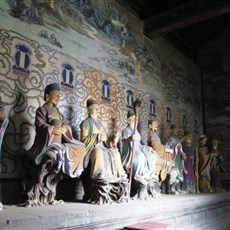 Land managers at Worship the City God temple