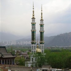 Between Lanzhou and Xiahe - mosque