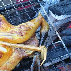 Festival food stalls