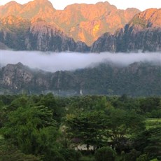 View from our Vang Vieng hotel room